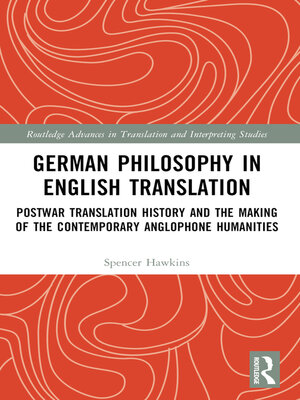 cover image of German Philosophy in English Translation
